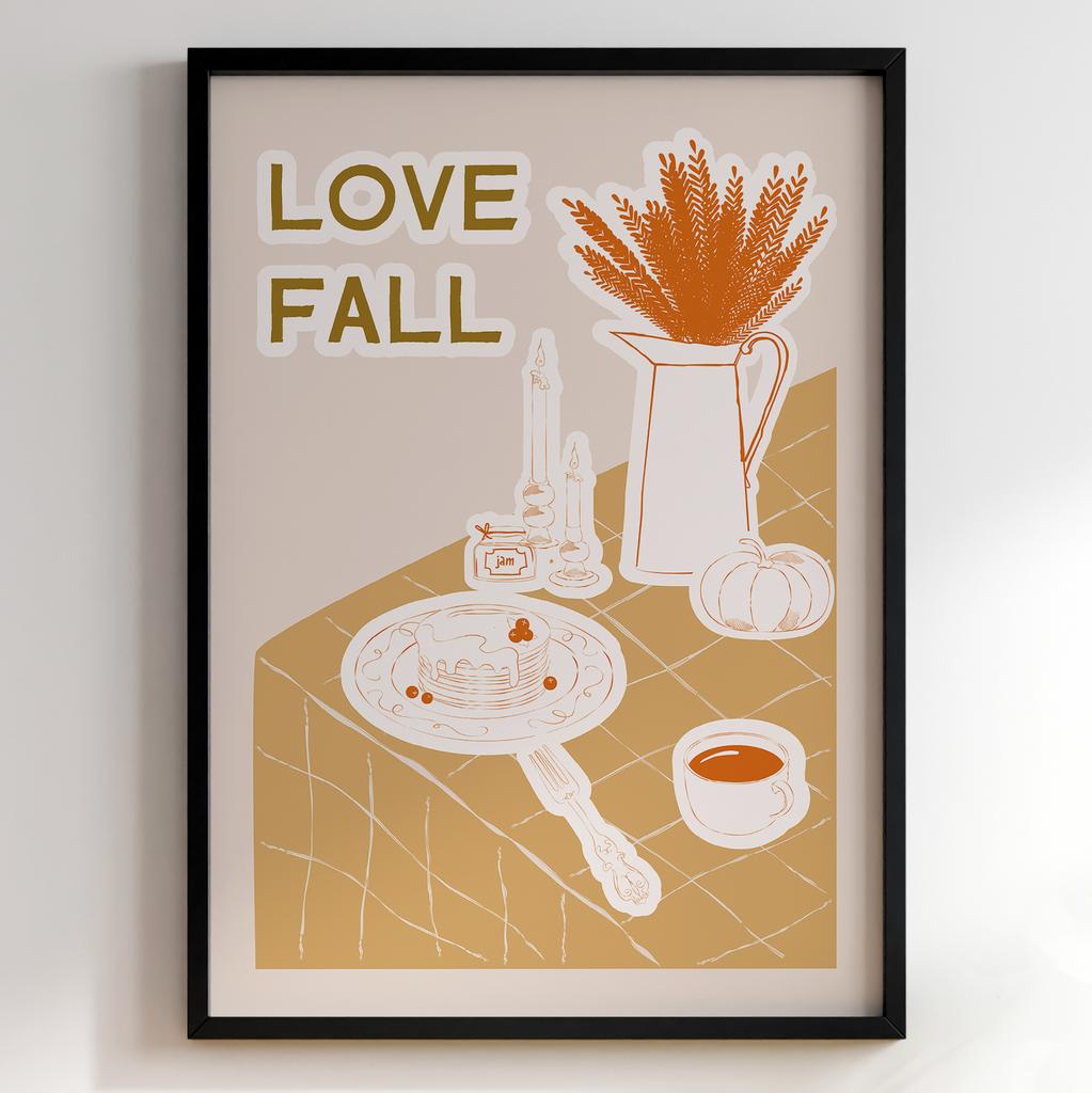 Пастельні постери з їжею | Декор для кухні у вінтажному стилі