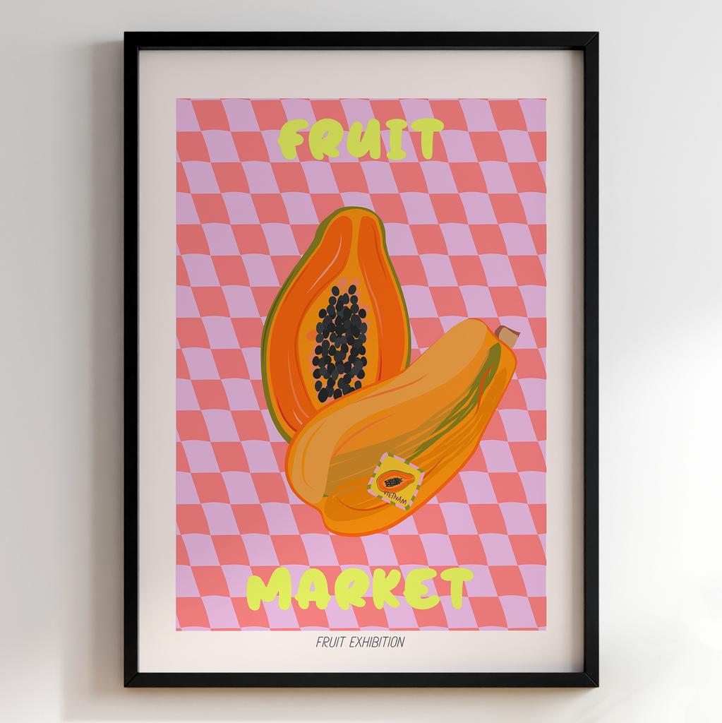 Пастельні постери з їжею | Декор для кухні у вінтажному стилі