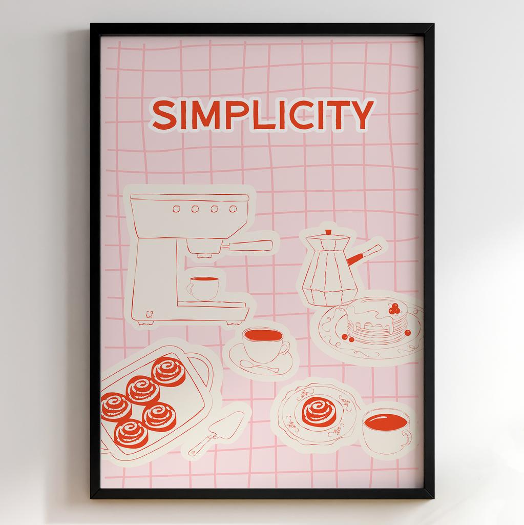 Пастельні постери з їжею | Декор для кухні у вінтажному стилі