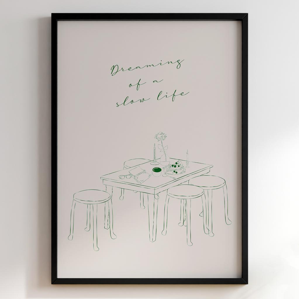 Пастельні постери з їжею | Декор для кухні у вінтажному стилі