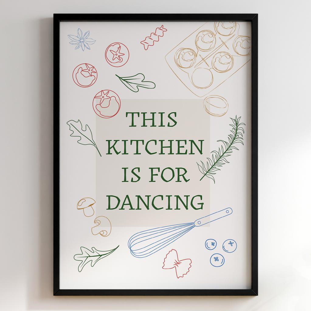 Пастельні постери з їжею | Декор для кухні у вінтажному стилі