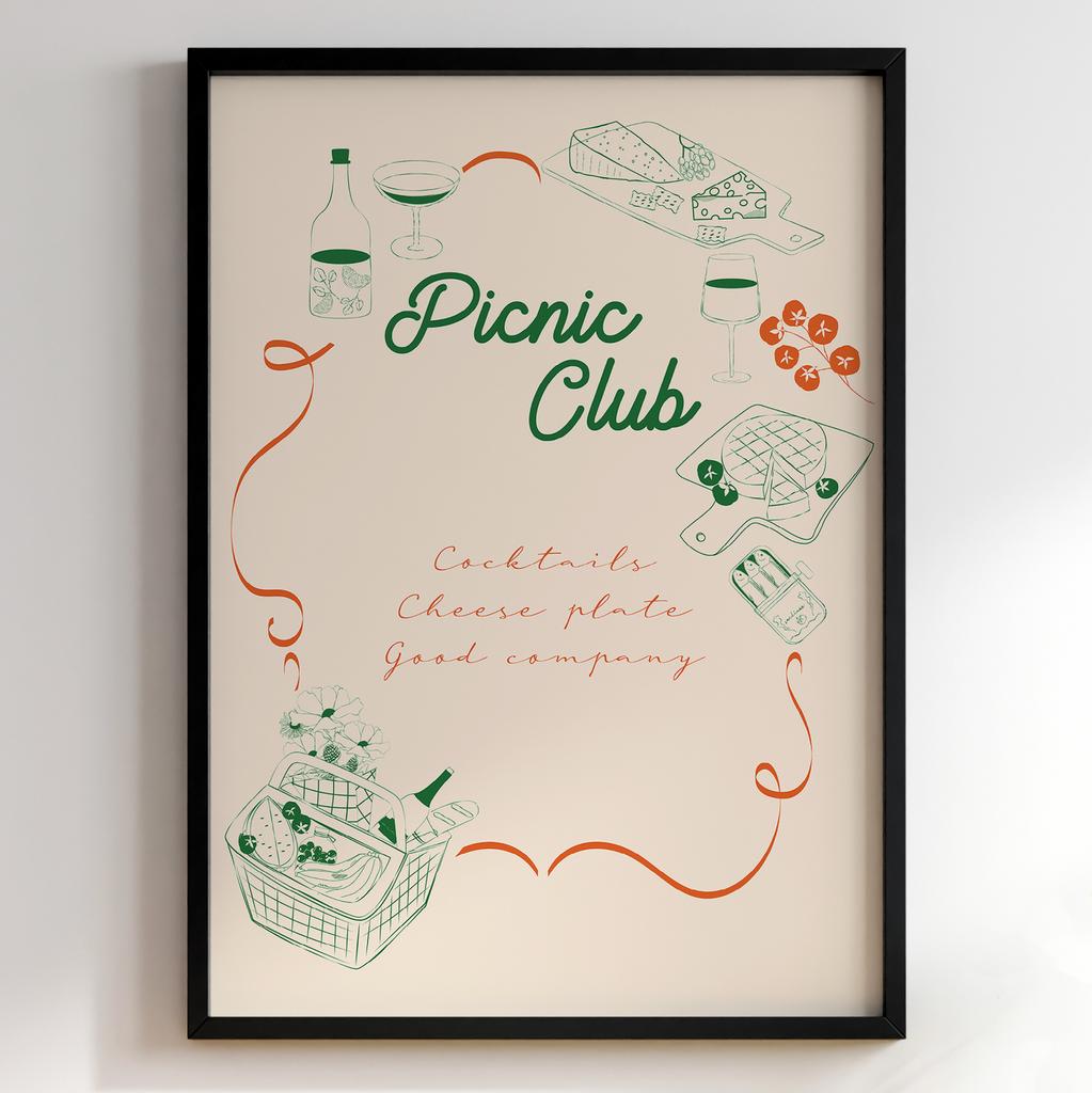 Пастельні постери з їжею | Декор для кухні у вінтажному стилі