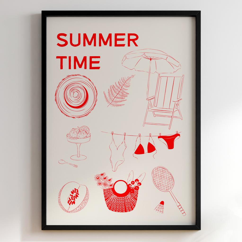 Пастельні постери з їжею | Декор для кухні у вінтажному стилі