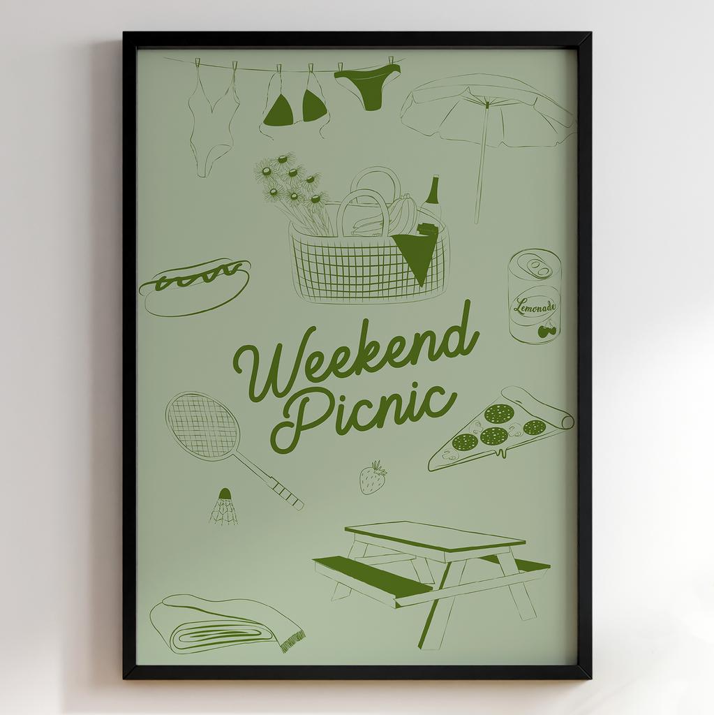 Пастельні постери з їжею | Декор для кухні у вінтажному стилі