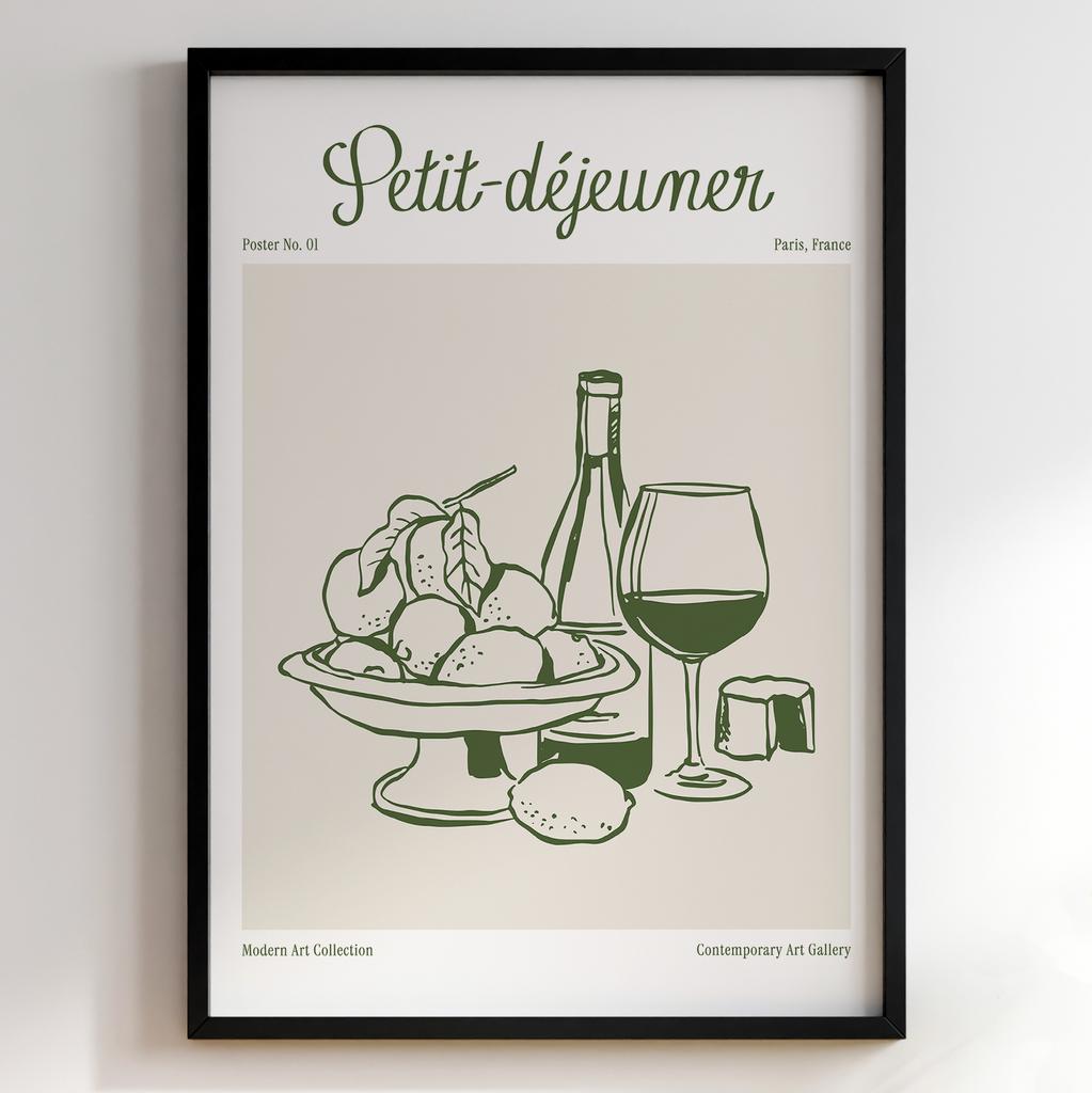 Пастельні постери з їжею | Декор для кухні у вінтажному стилі