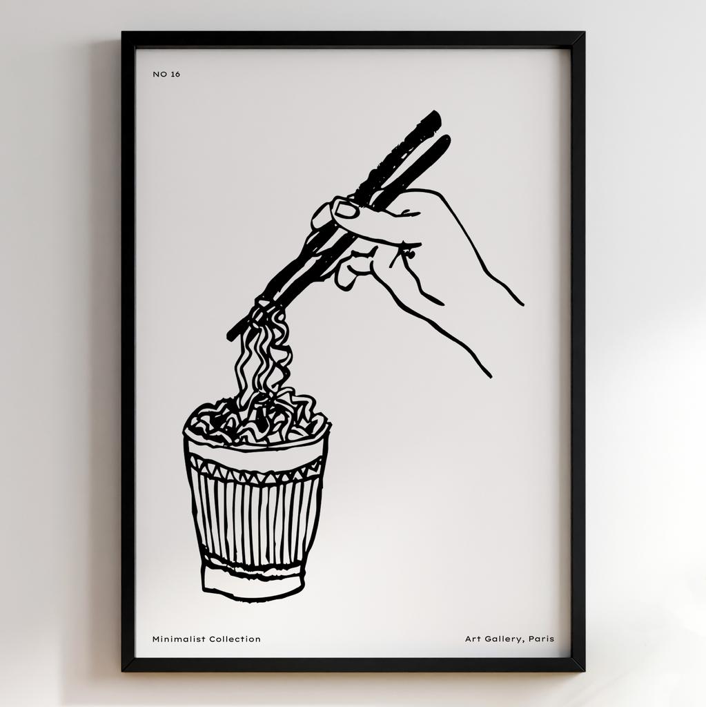 Постер з їжею для кухні та їдальні | Cучасна картина в рамі