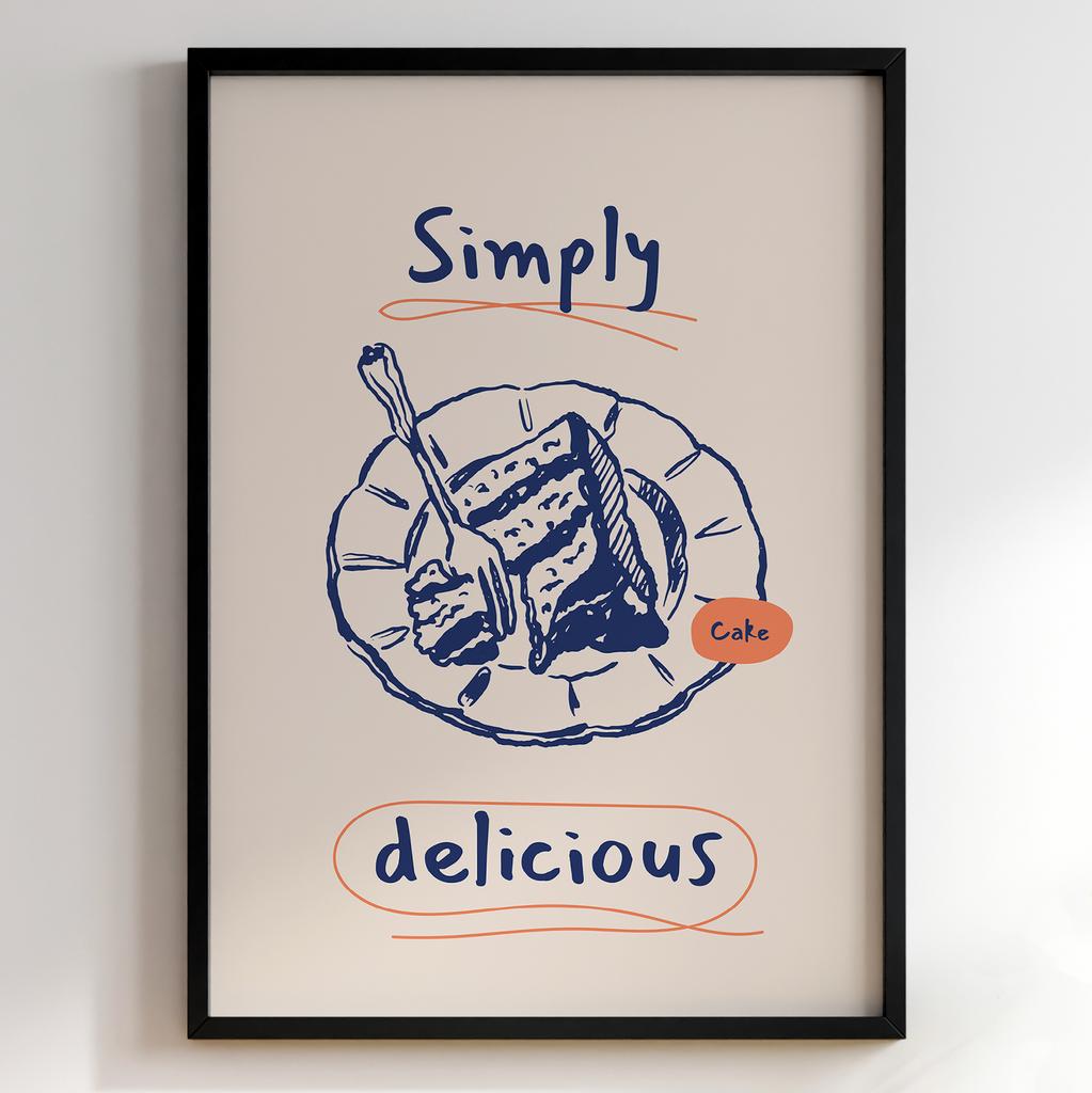 Постер з їжею для кухні та їдальні | Cучасна картина в рамі