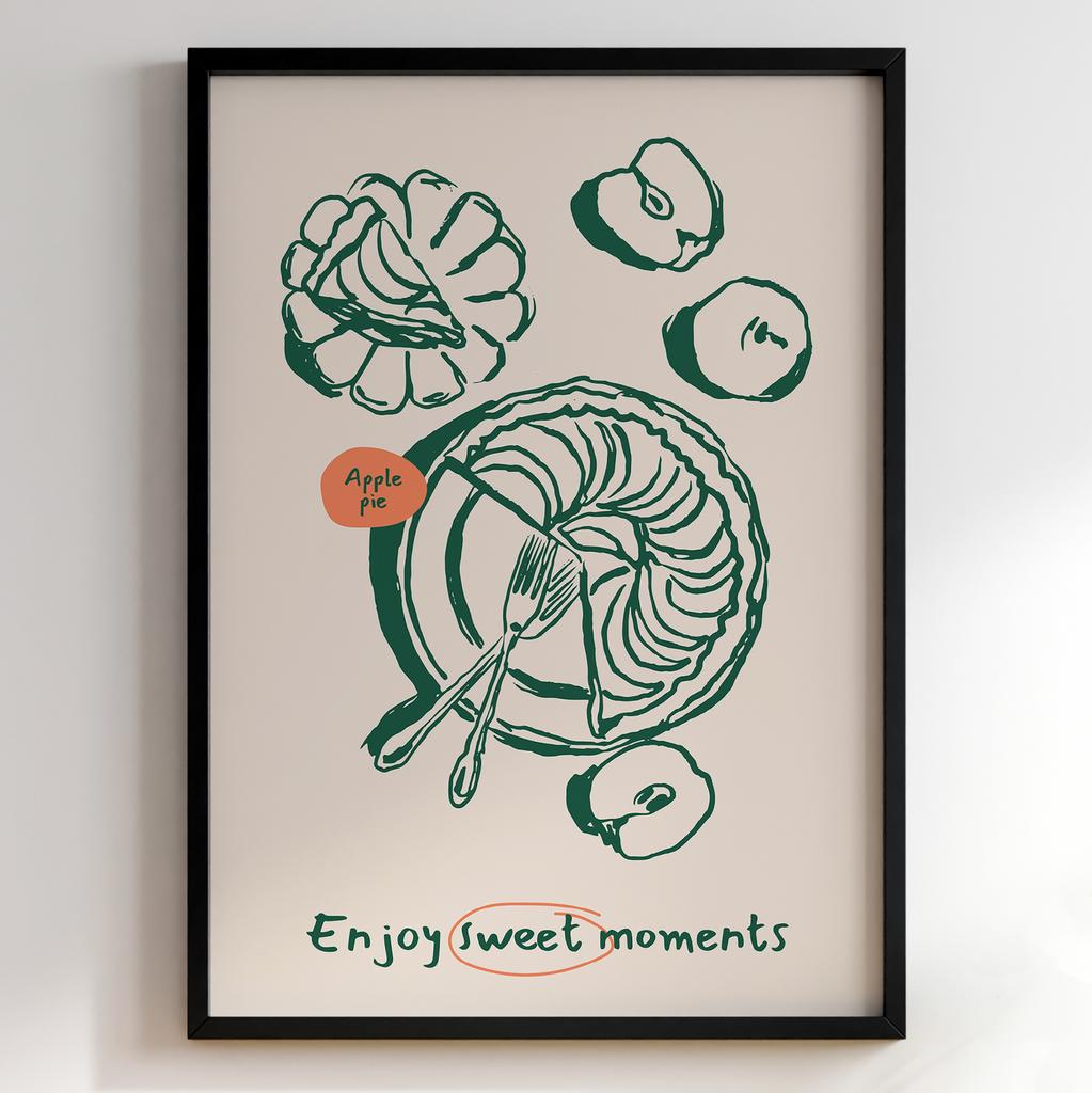 Постер з їжею для кухні та їдальні | Cучасна картина в рамі