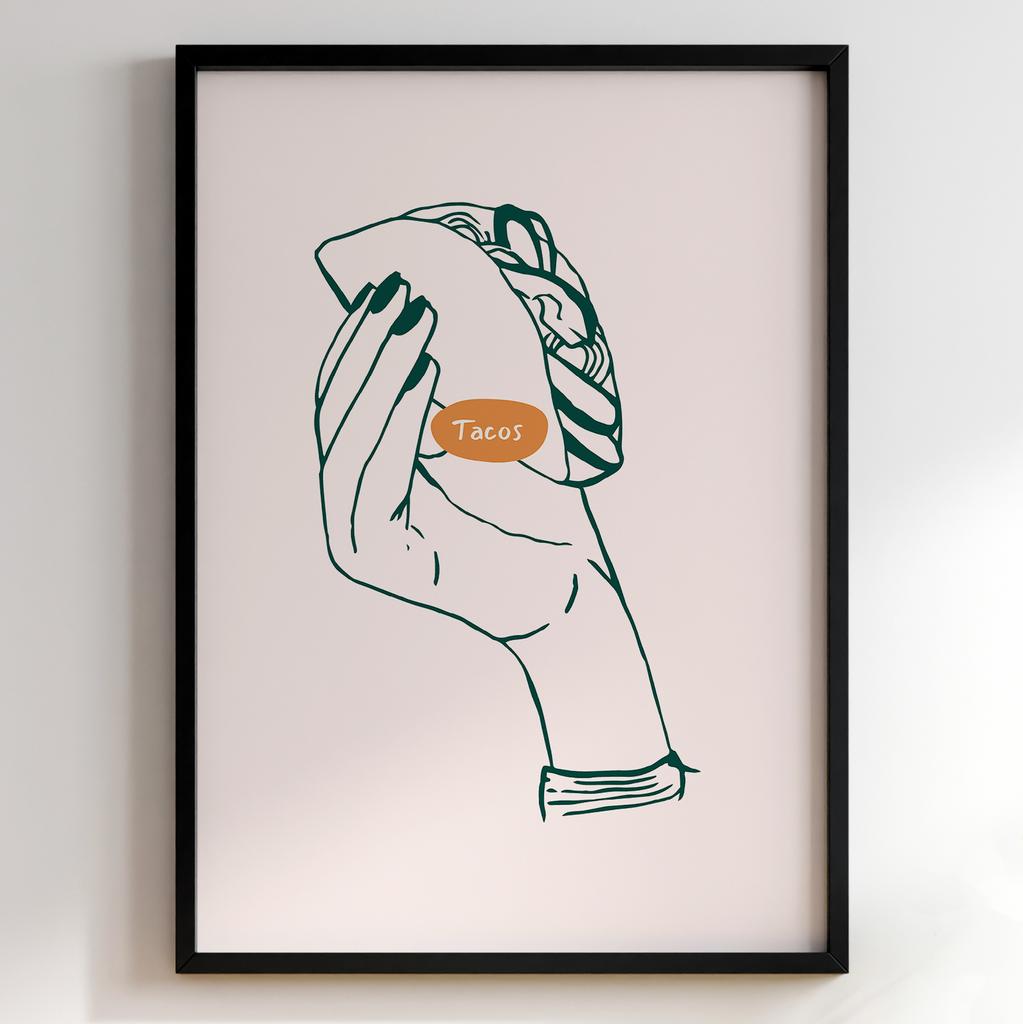 Постер з їжею для кухні та їдальні | Cучасна картина в рамі