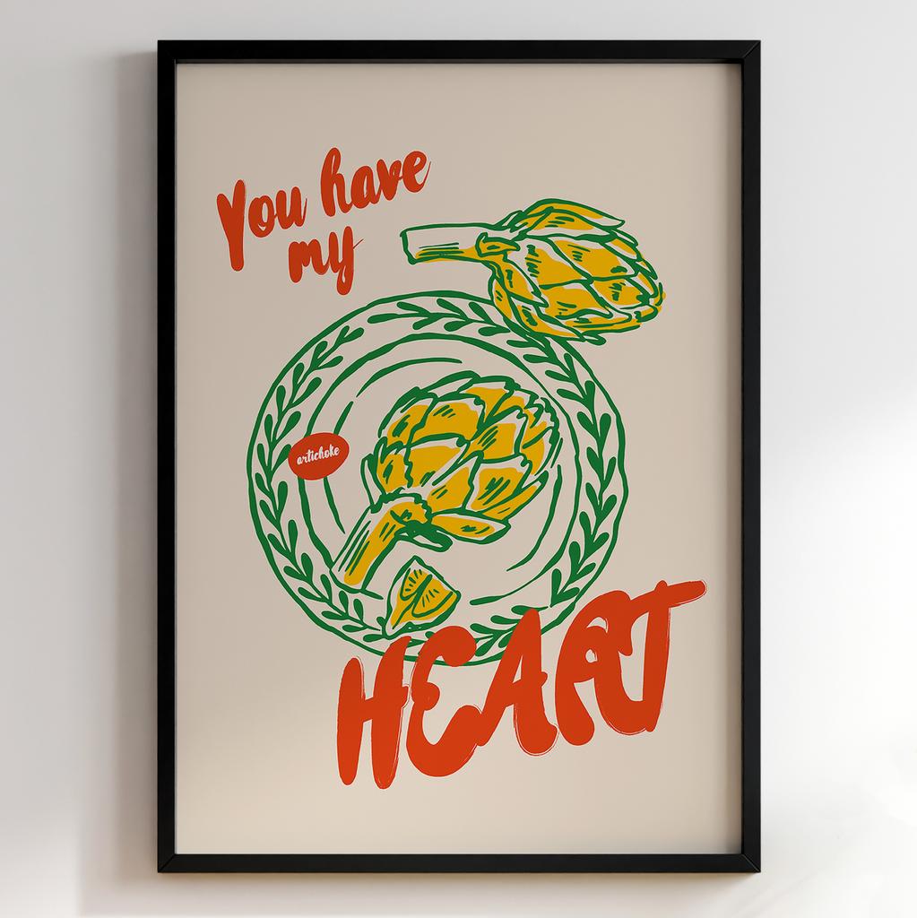 Постер з їжею для кухні та їдальні | Cучасна картина в рамі