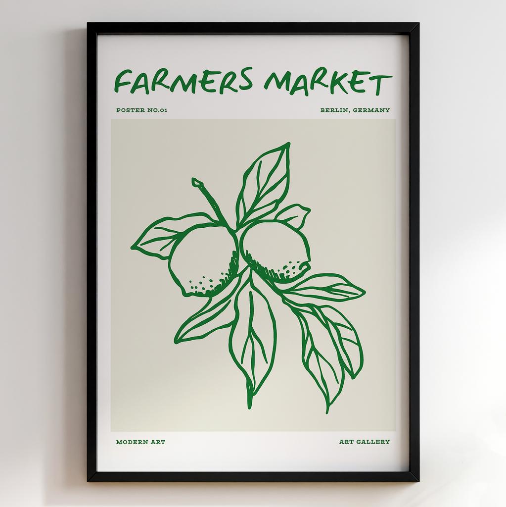 Постер з їжею для кухні та їдальні | Cучасна картина в рамі