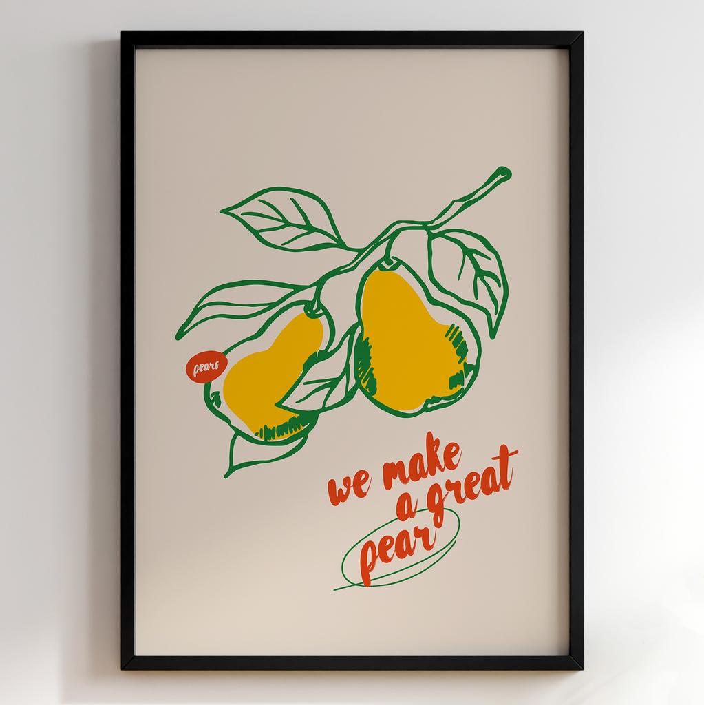 Постер з їжею для кухні та їдальні | Cучасна картина в рамі