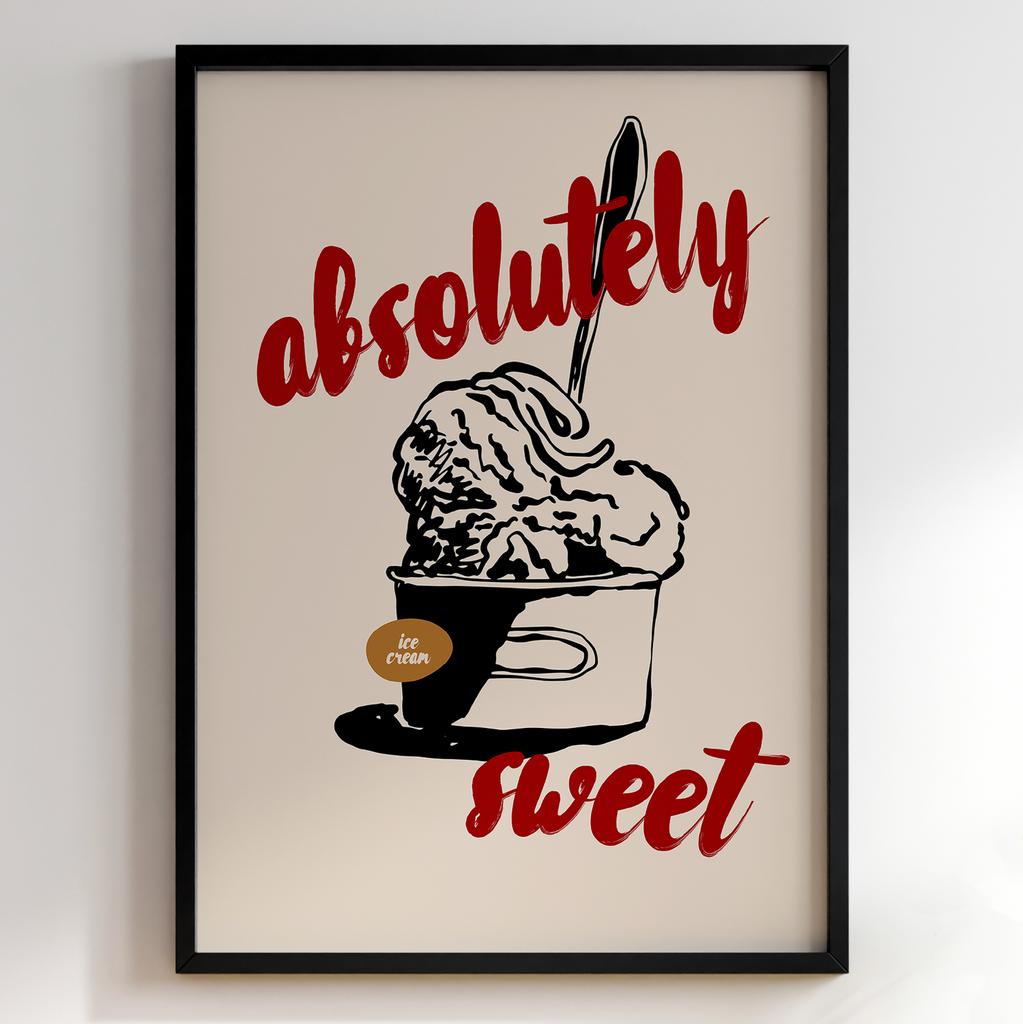 Постер з їжею для кухні та їдальні | Cучасна картина в рамі