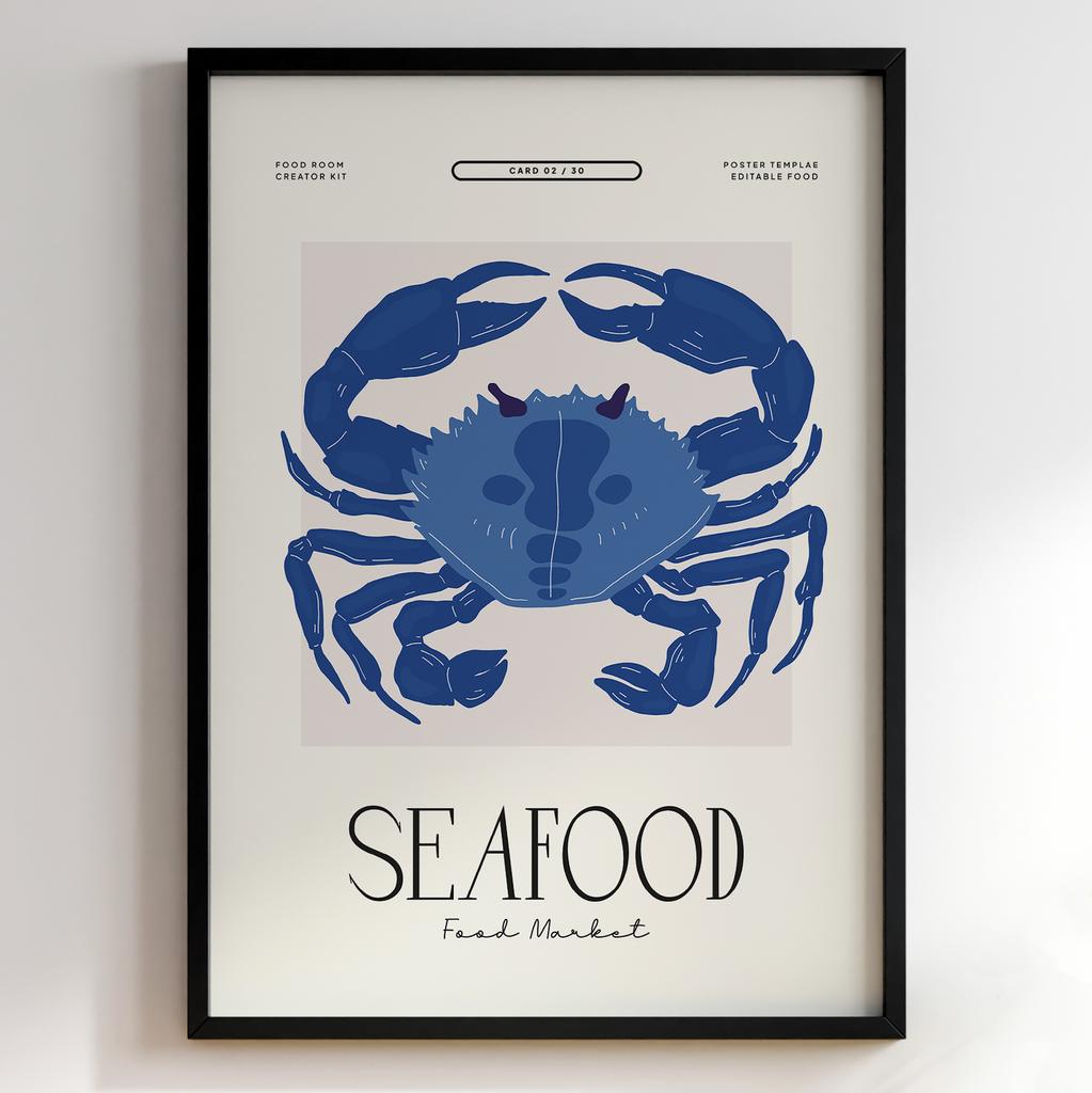 Постер з їжею для кухні та їдальні | Cучасна картина в рамі