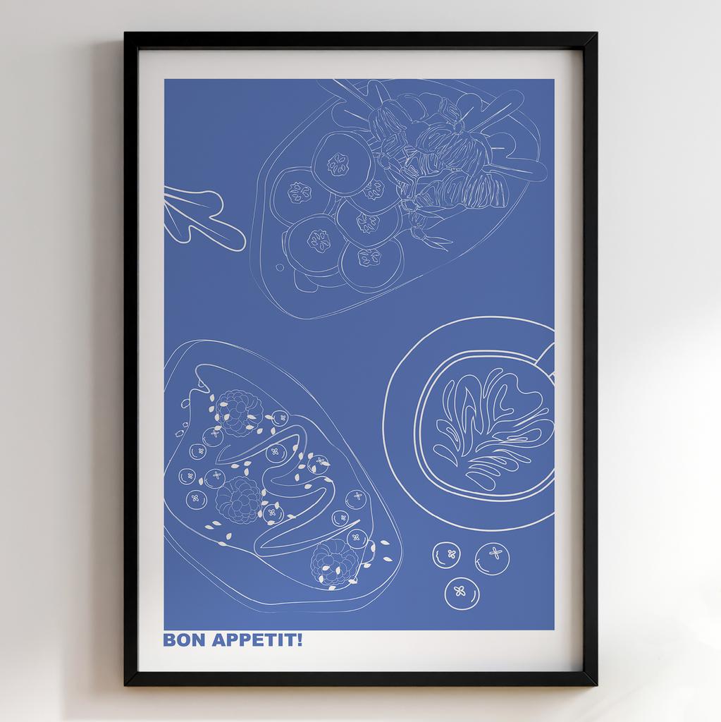 Постер для кухні | Cучасна картина в рамі