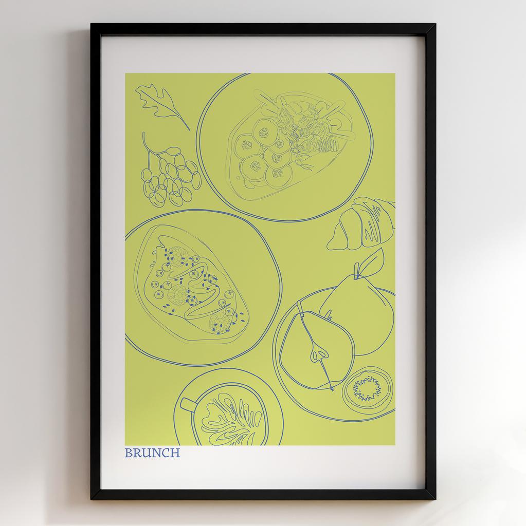 Постер для кухні | Cучасна картина в рамі