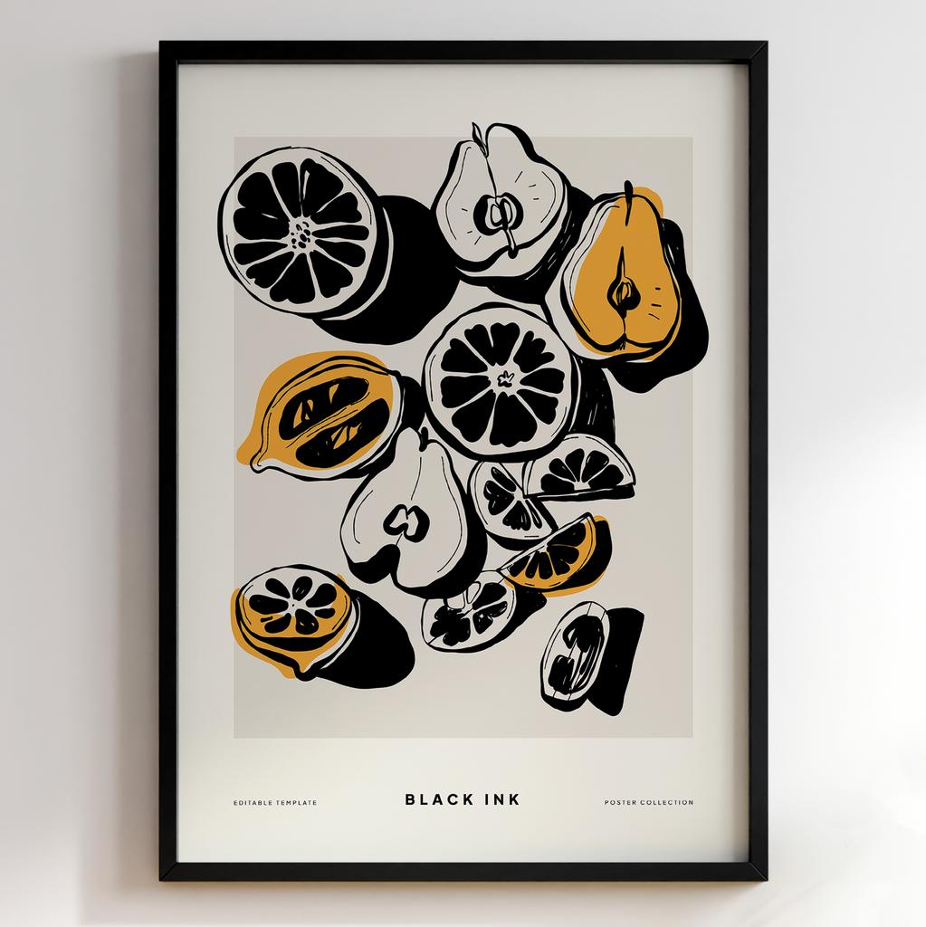 Постер для кухні | Cучасна картина в рамі