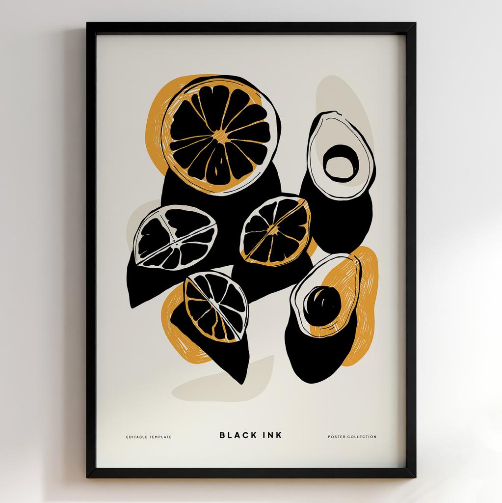 Постер для кухні | Cучасна картина в рамі