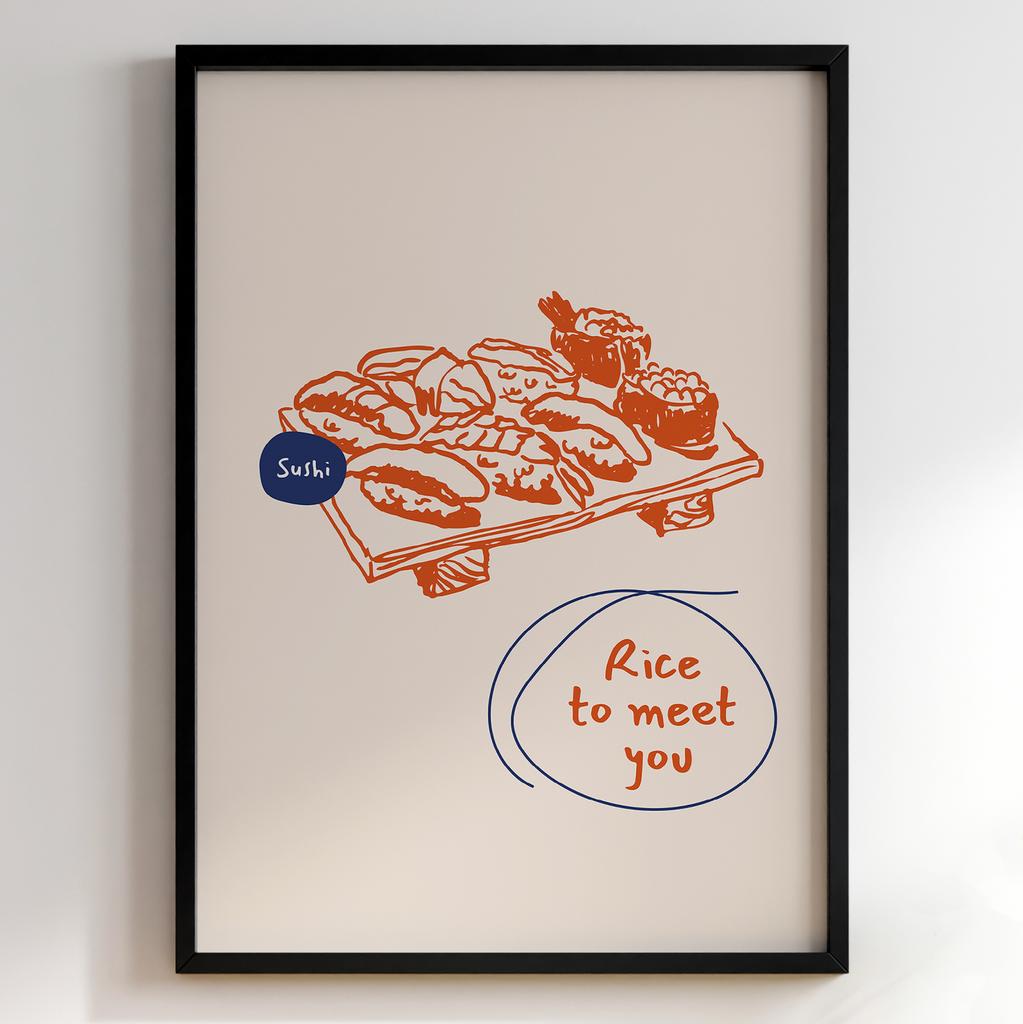 Постер для кухні | Cучасна картина в рамі