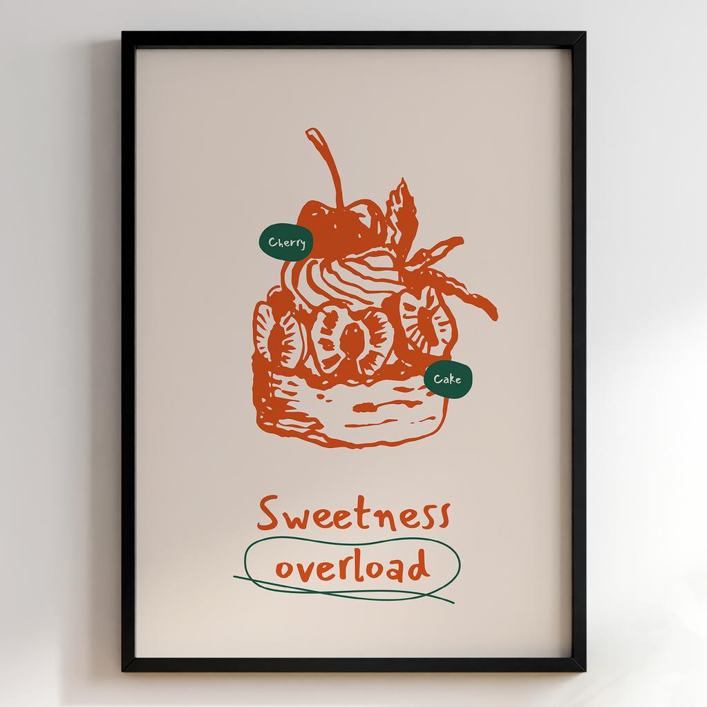 Постер для кухні | Cучасна картина в рамі