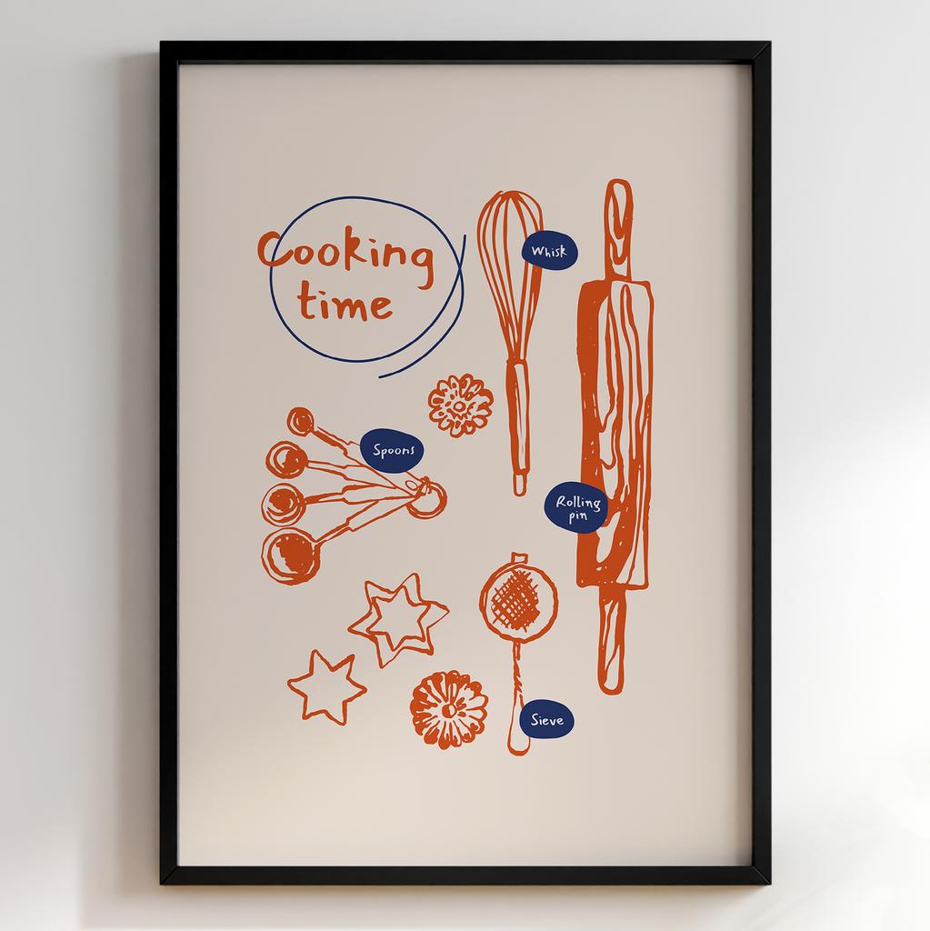 Постер для кухні | Cучасна картина в рамі