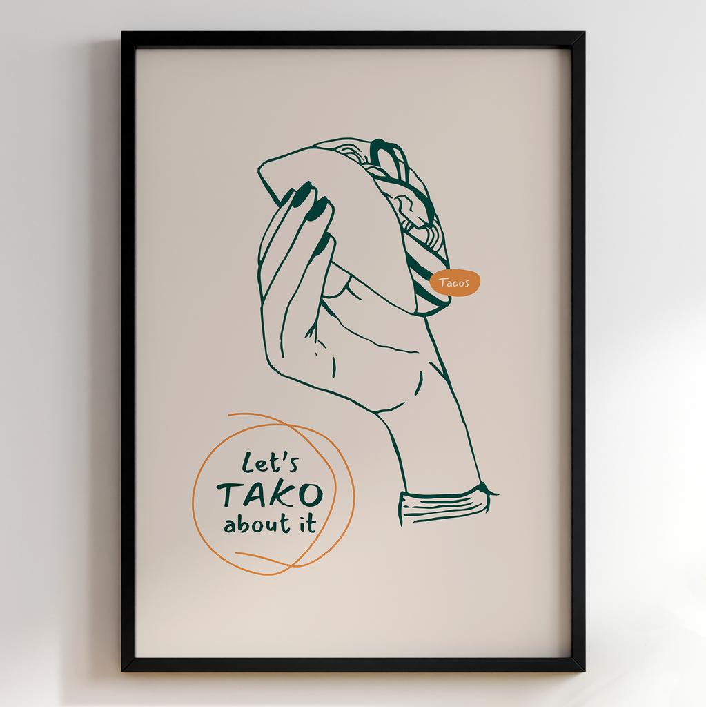 Постер для кухні | Cучасна картина в рамі