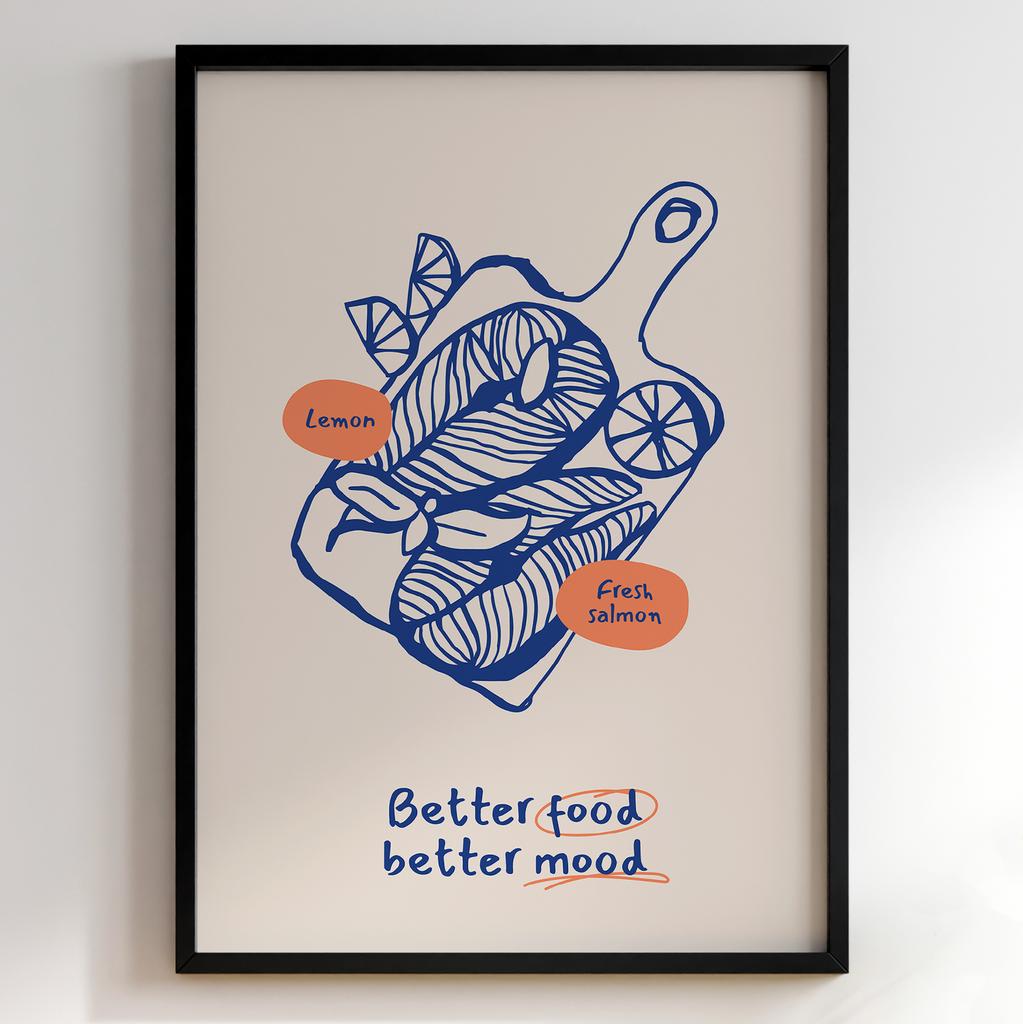 Постер для кухні | Cучасна картина в рамі