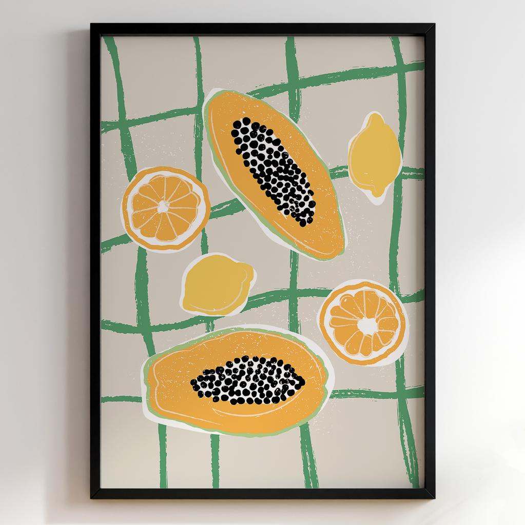 Постер для кухні | Cучасна картина в рамі