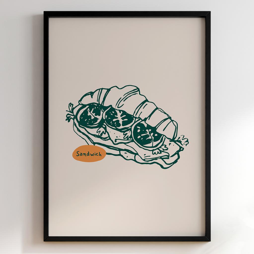 Постер для кухні | Cучасна картина в рамі