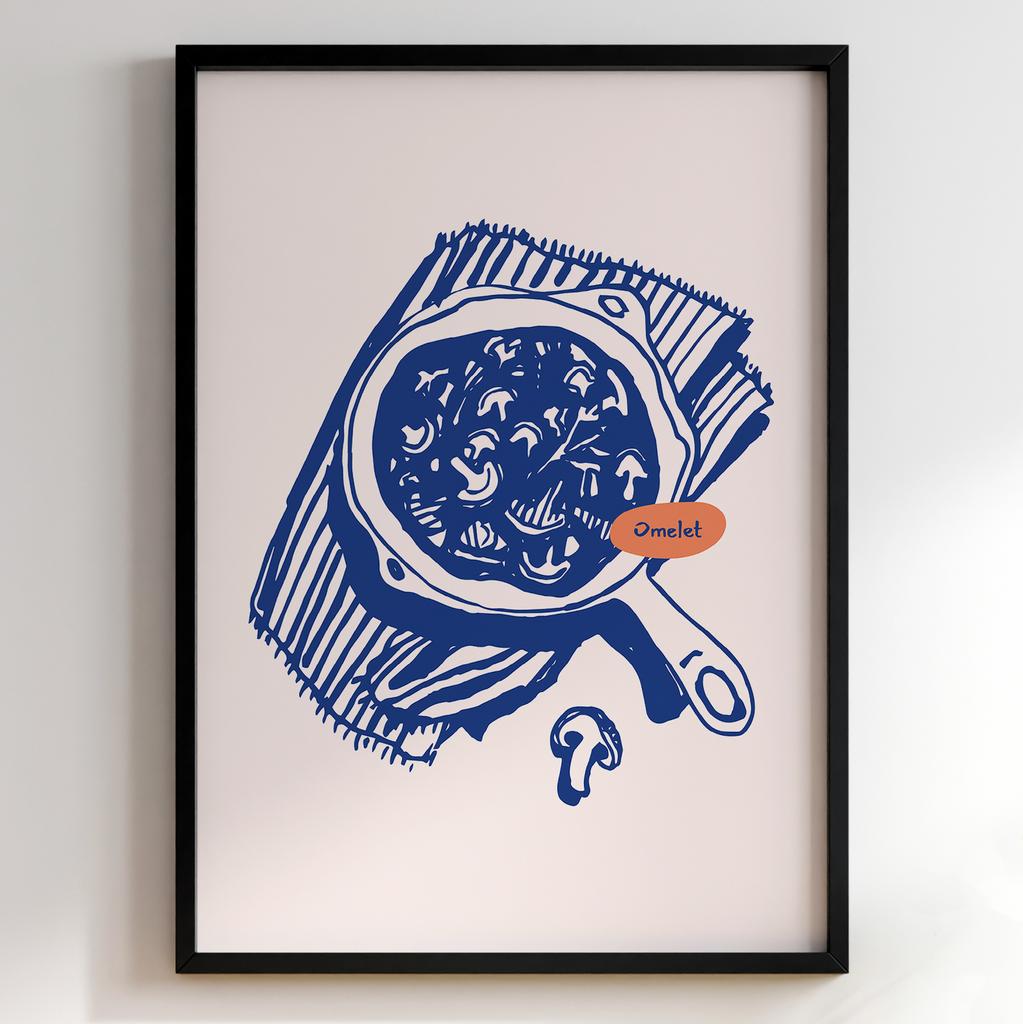 Постер для кухні | Cучасна картина в рамі