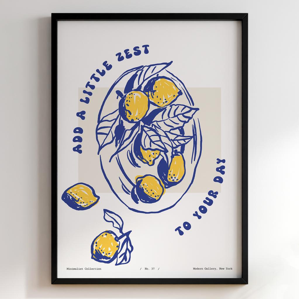 Постер для кухні | Cучасна картина в рамі