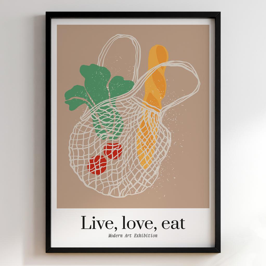 Постер для кухні | Cучасна картина в рамі