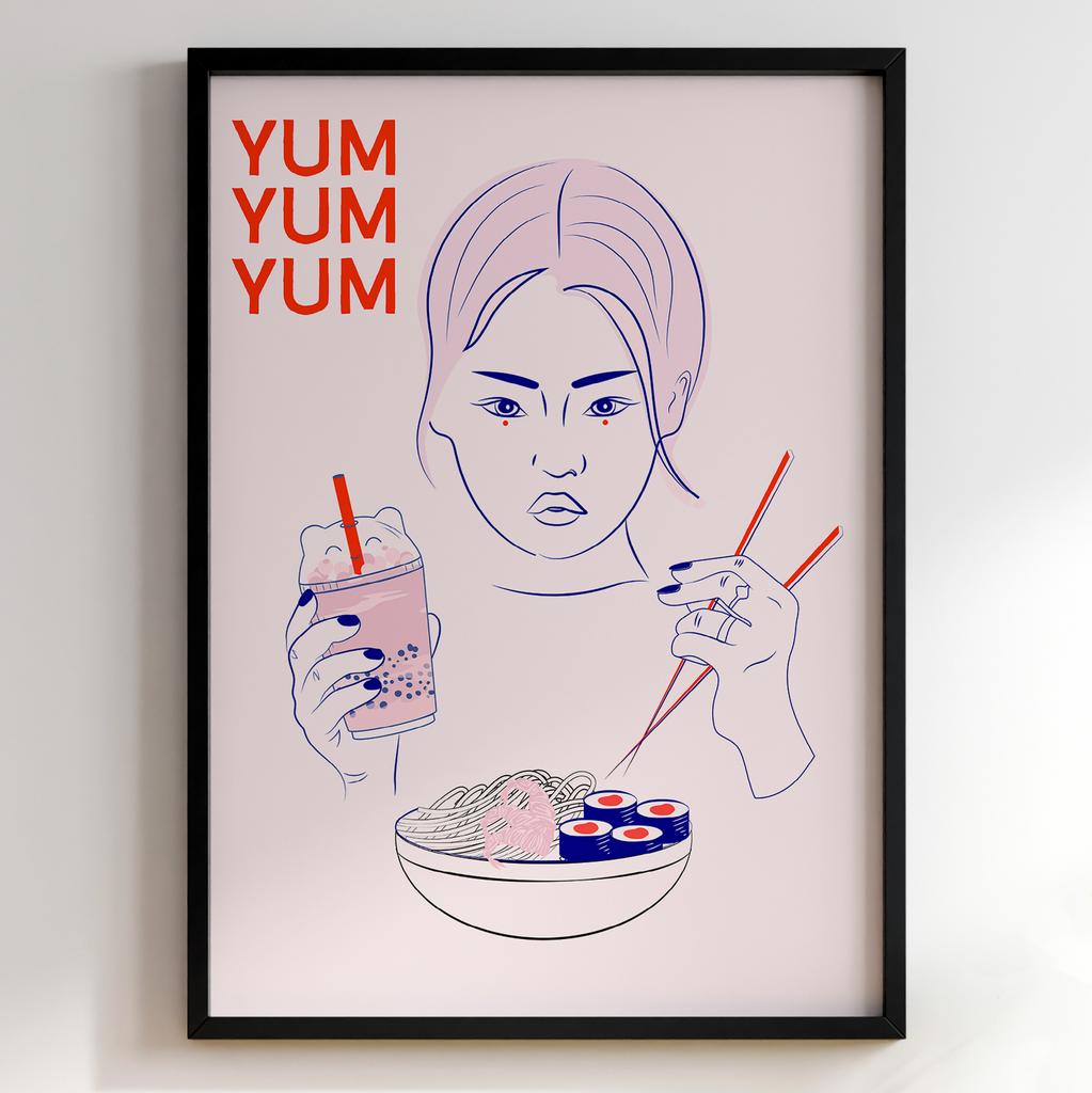 Постер для кухні | Cучасна картина в рамі