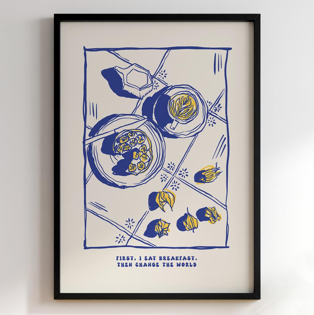 Постер для кухні | Cучасна картина в рамі