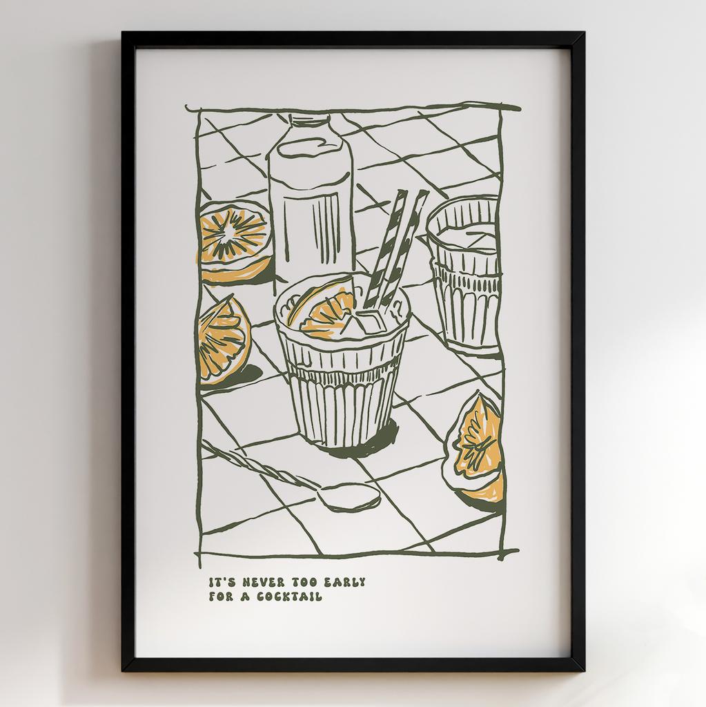 Постер для кухні | Cучасна картина в рамі