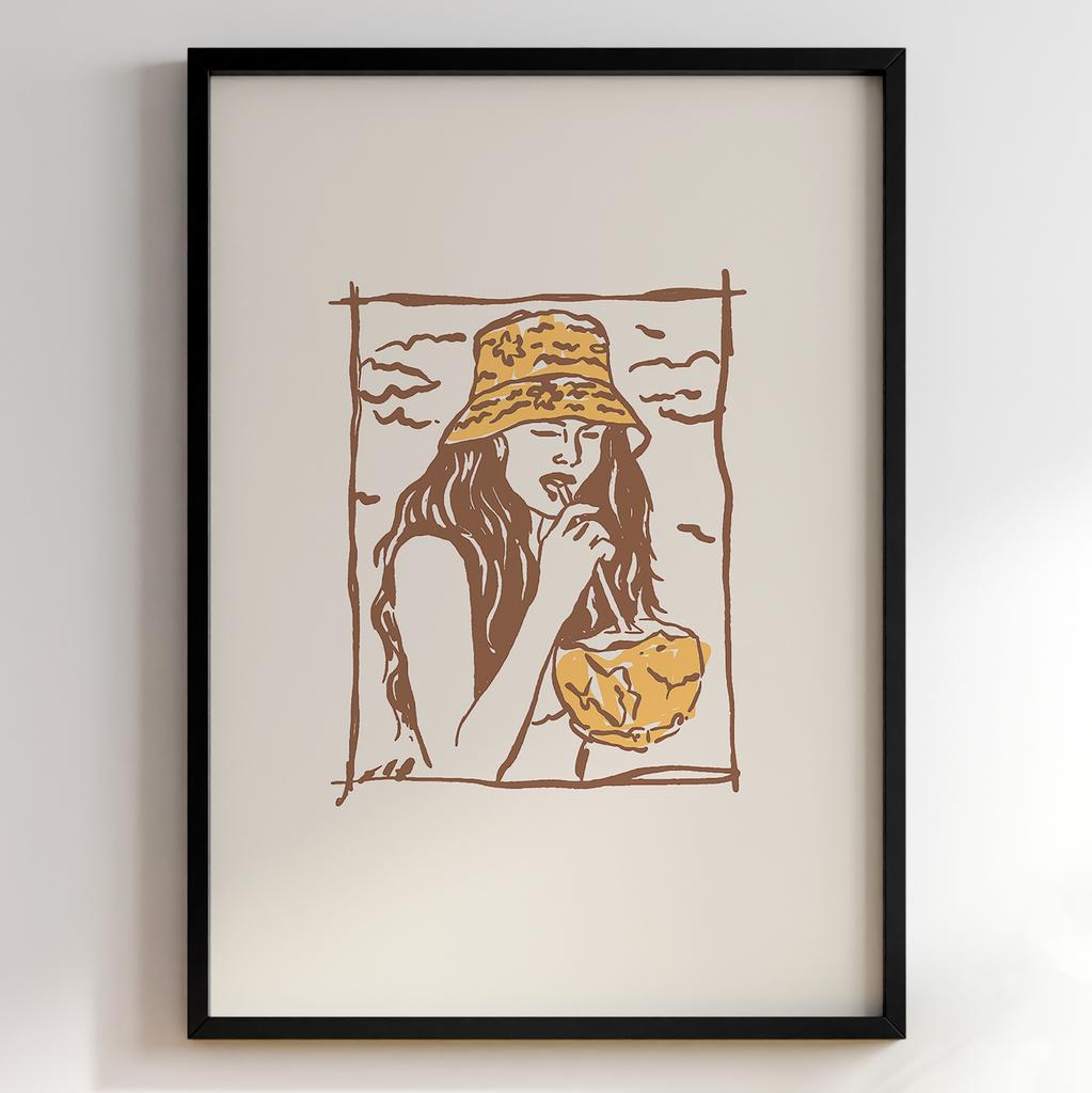 Постер для кухні | Cучасна картина в рамі