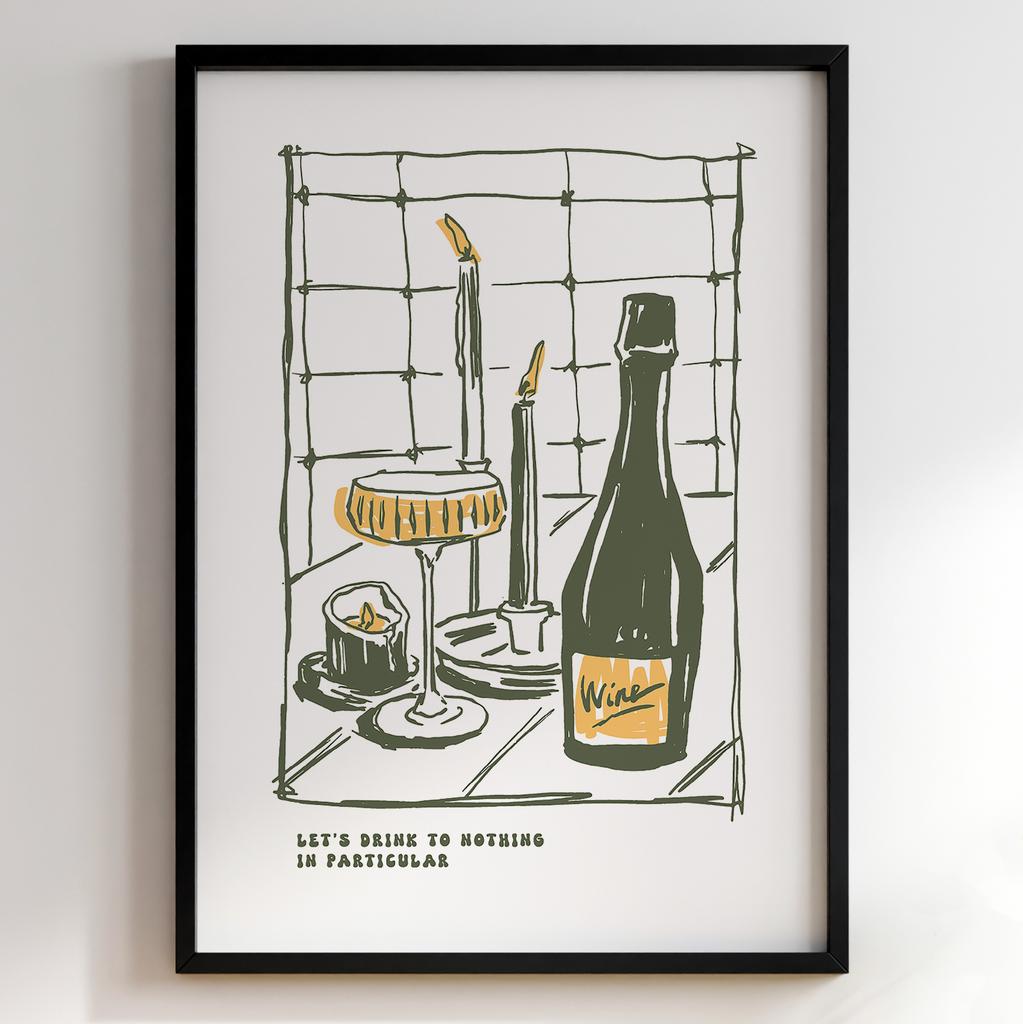 Постер для кухні | Cучасна картина в рамі