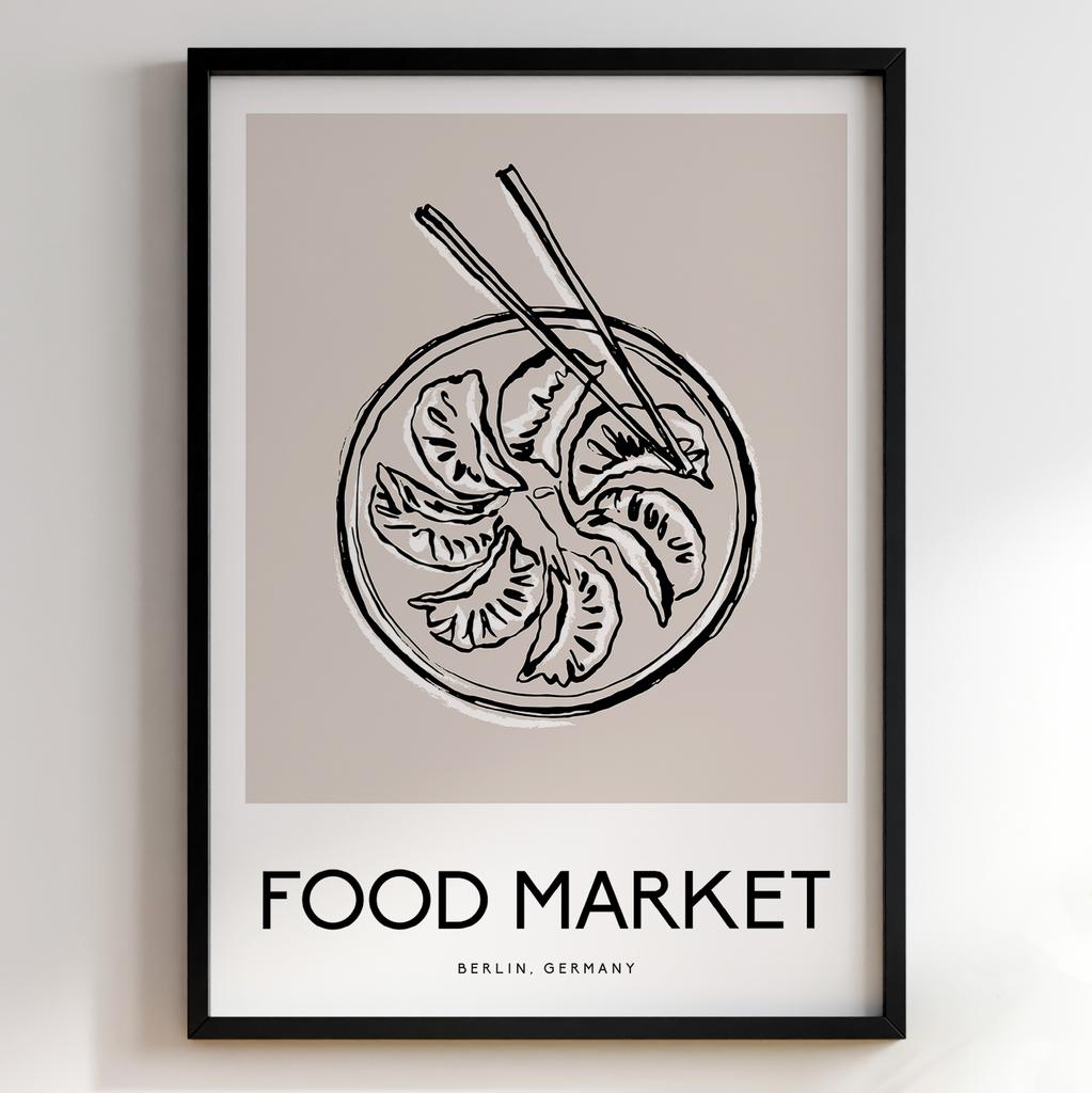 Постер для кухні | Cучасна картина в рамі