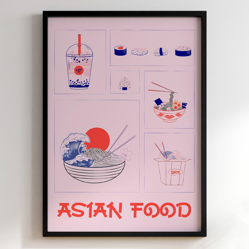 Постер для кухні | Cучасна картина в рамі