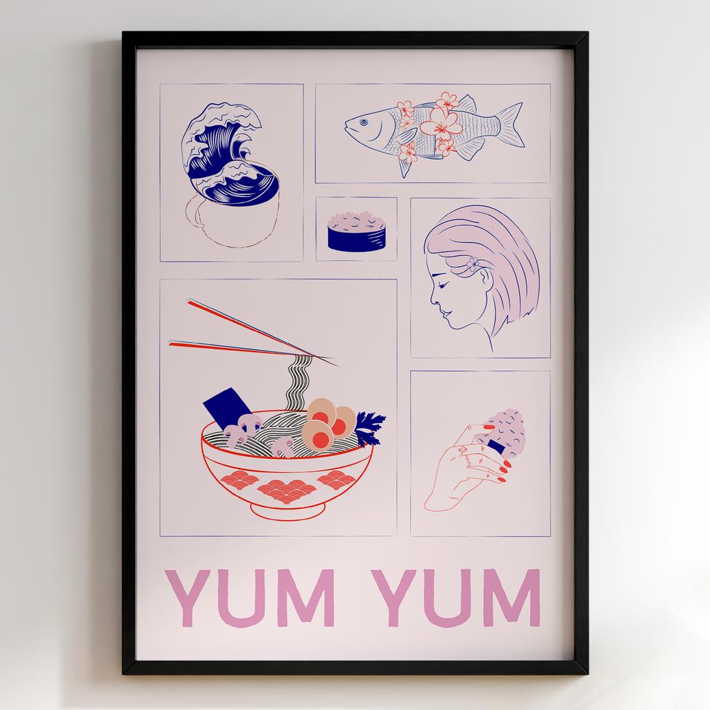 Постер для кухні | Cучасна картина в рамі