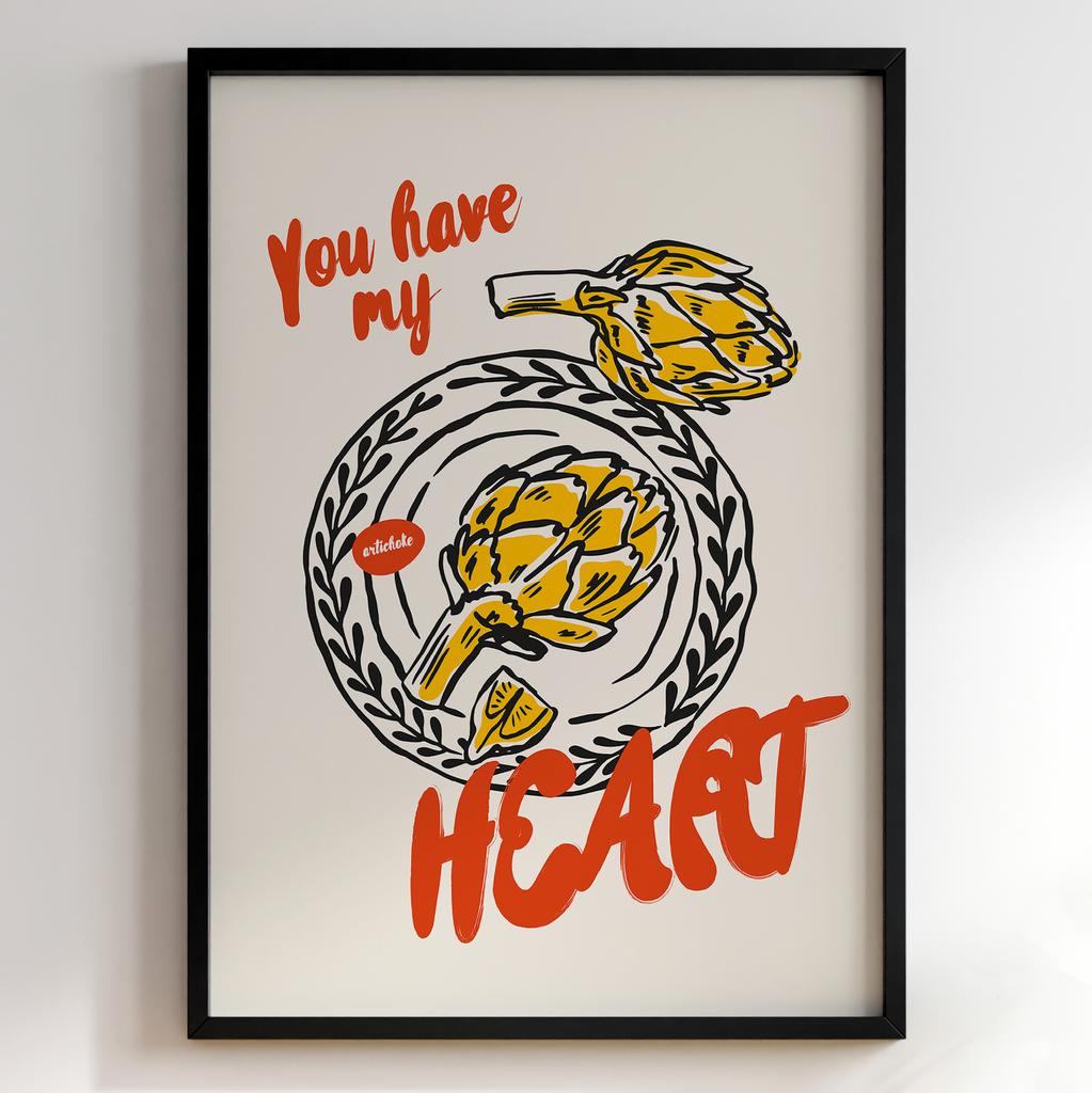 Постер для кухні | Cучасна картина в рамі