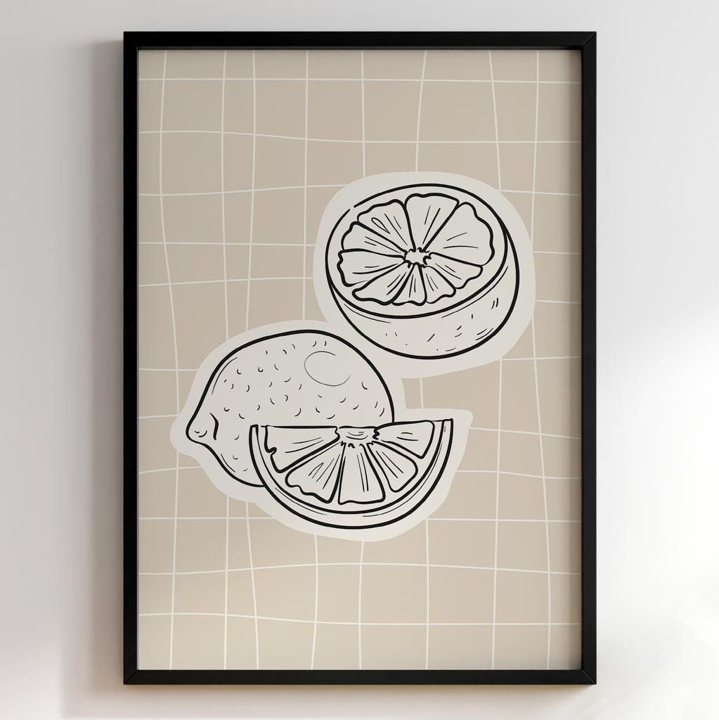 Постер для кухні | Cучасна картина в рамі