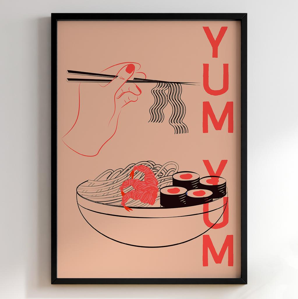 Постер для кухні | Cучасна картина в рамі