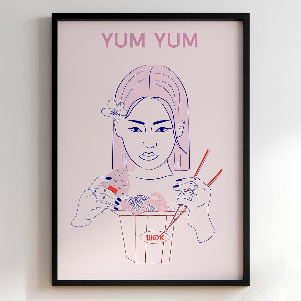 Постер для кухні | Cучасна картина в рамі