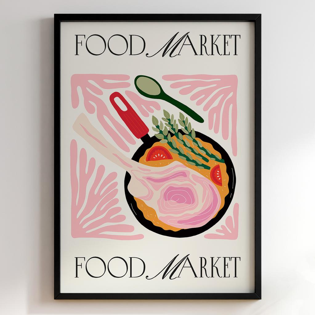 Постер для кухні | Cучасна картина в рамі