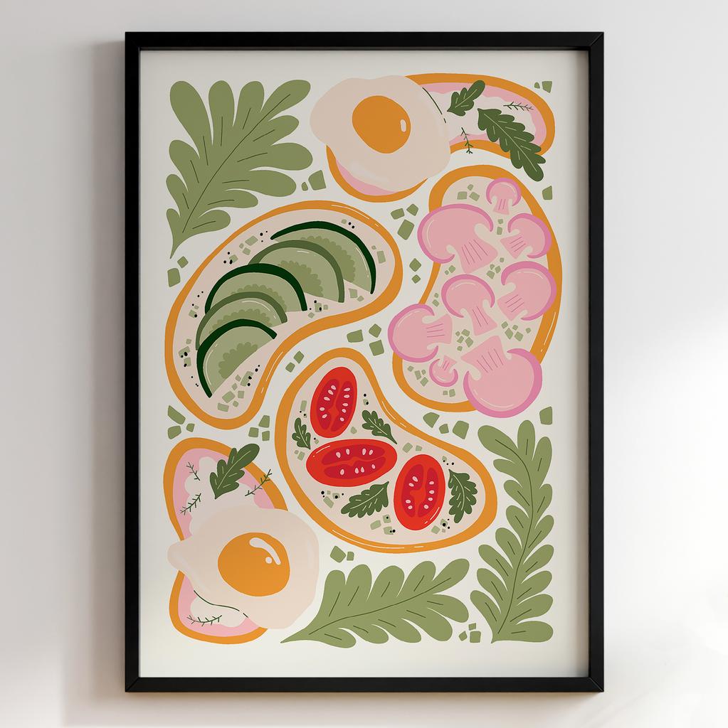 Постер для кухні | Cучасна картина в рамі