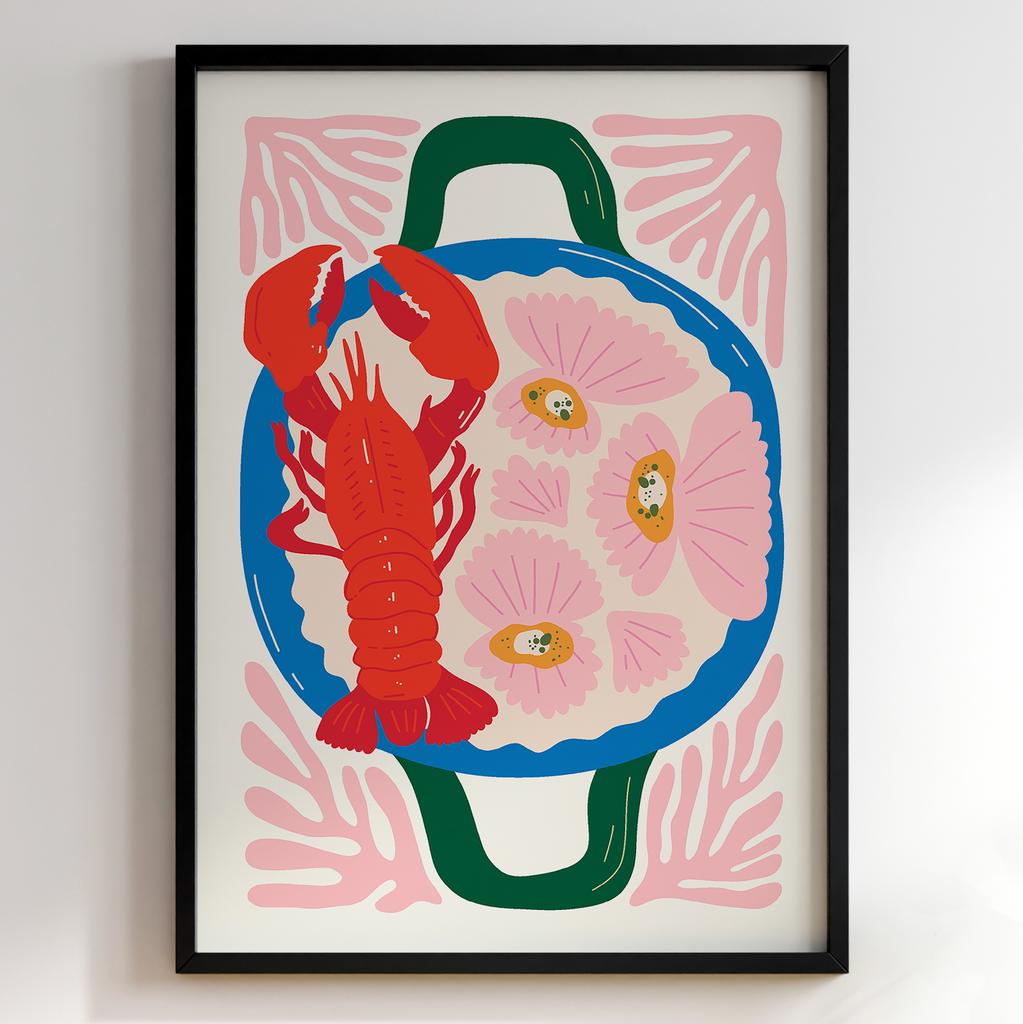 Постер для кухні | Cучасна картина в рамі