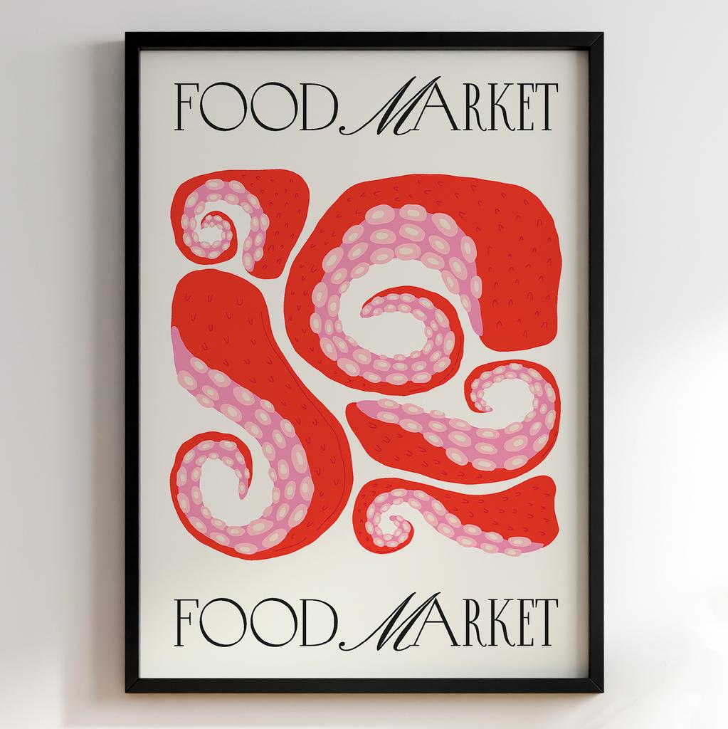 Постер для кухні | Cучасна картина в рамі