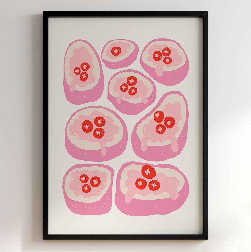 Постер для кухні | Cучасна картина в рамі