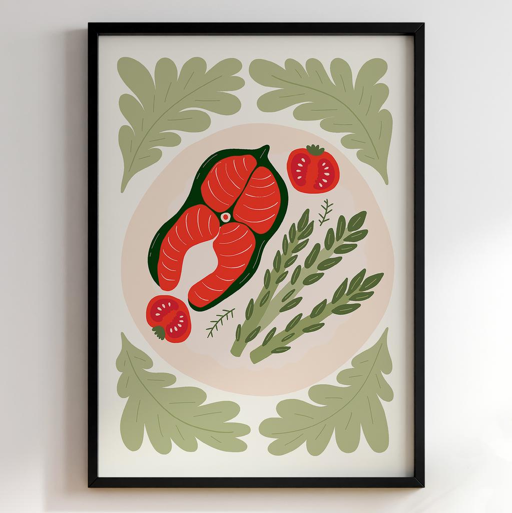 Постер для кухні | Cучасна картина в рамі